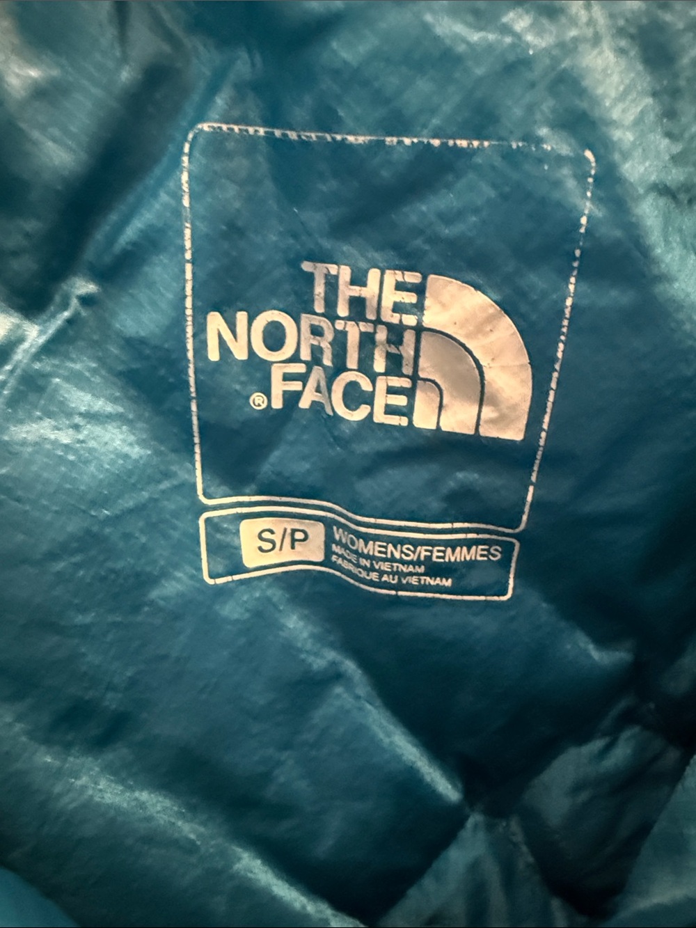 The North Face Ladies Teal Quilted Puffer Jacket - Picture 2 of 8